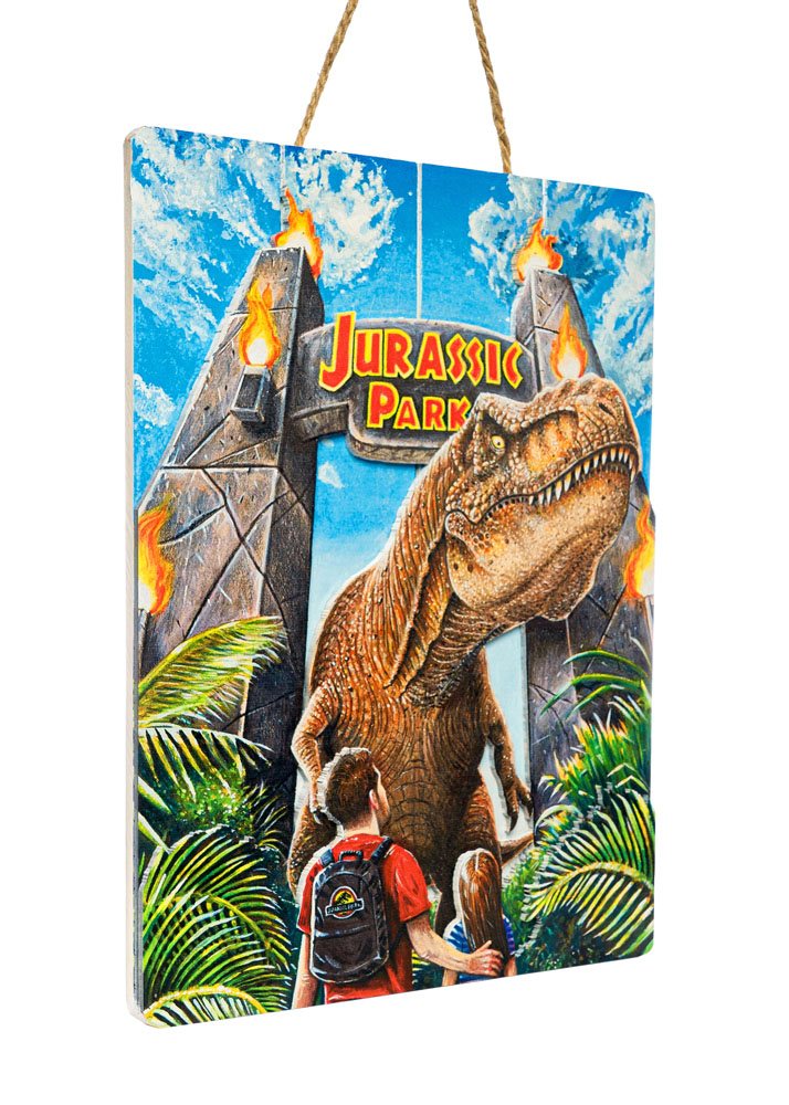 Jurassic Park WoodArts 3D Wooden Wall Art Rex Attack 30 x 40 cm 8437017951520