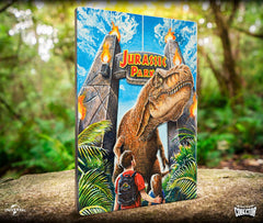 Jurassic Park WoodArts 3D Wooden Wall Art Rex Attack 30 x 40 cm 8437017951520
