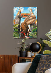 Jurassic Park WoodArts 3D Wooden Wall Art Rex Attack 30 x 40 cm 8437017951520