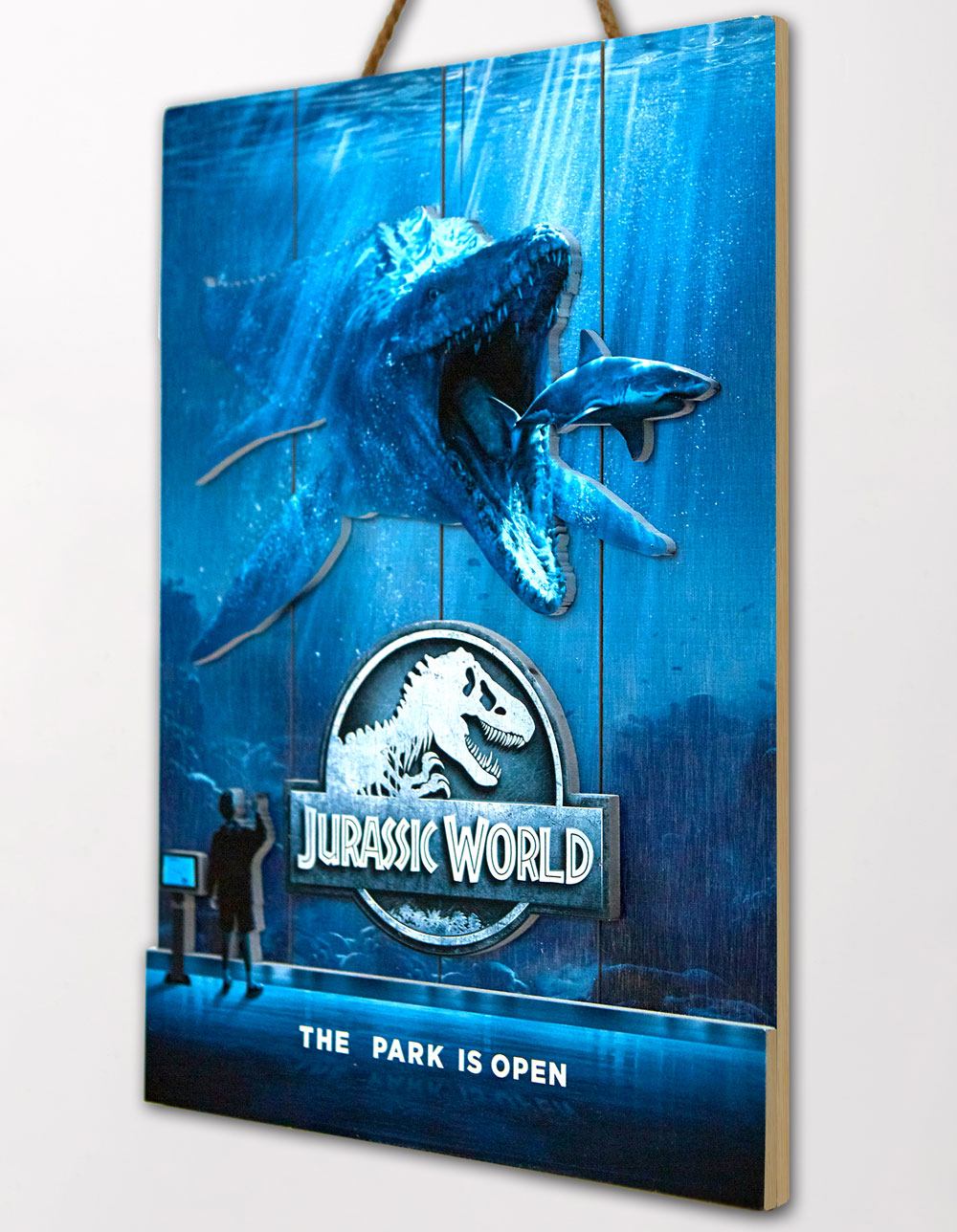 Jurassic World WoodArts 3D Wooden Wall Art Mossasaurus 30 x 40 cm 8437017951391