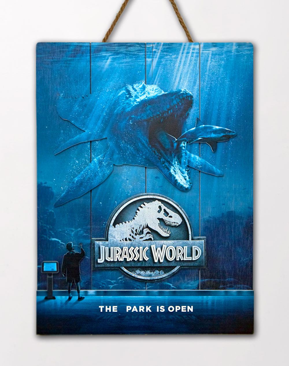 Jurassic World WoodArts 3D Wooden Wall Art Mossasaurus 30 x 40 cm 8437017951391