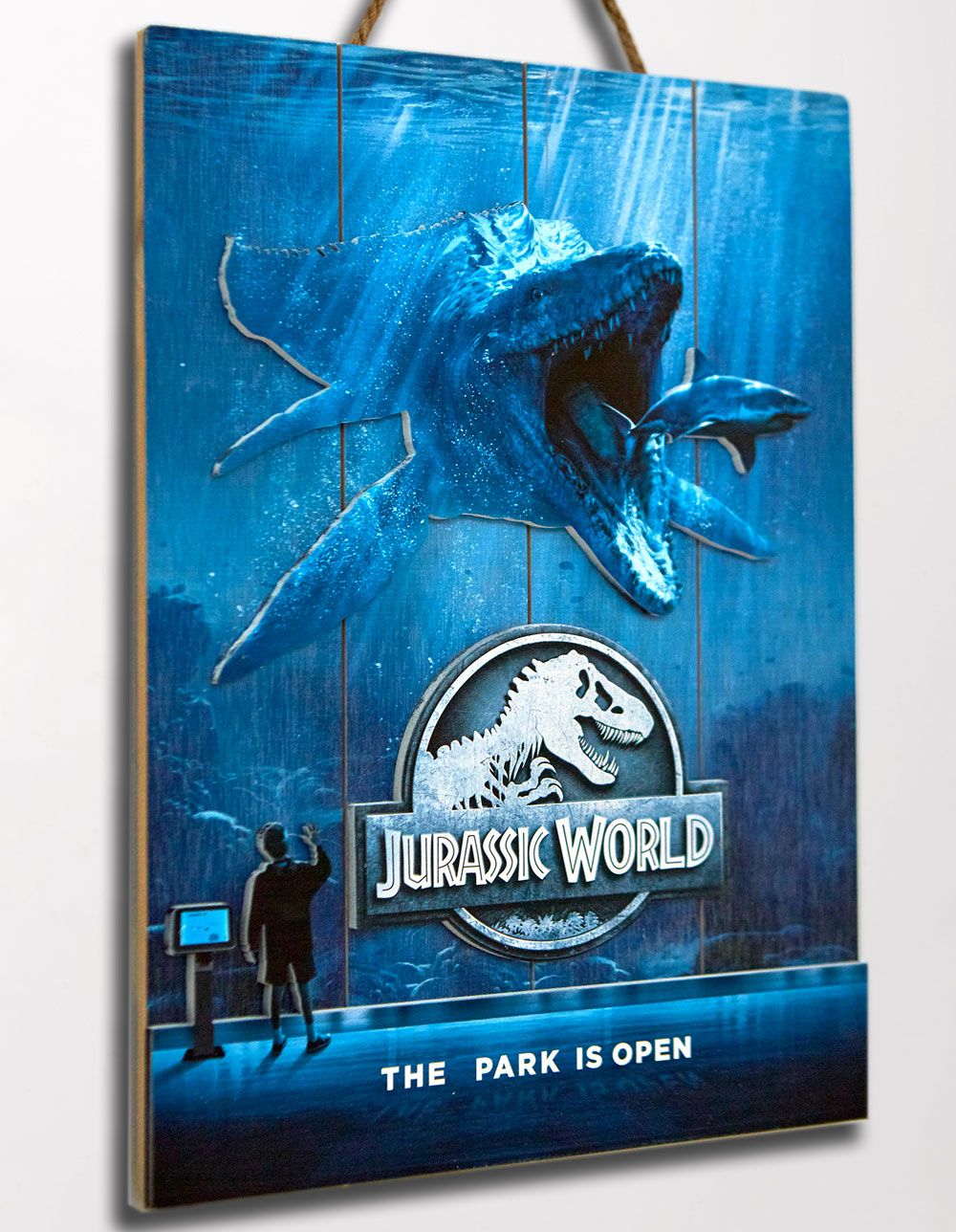 Jurassic World WoodArts 3D Wooden Wall Art Mossasaurus 30 x 40 cm 8437017951391