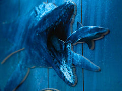 Jurassic World WoodArts 3D Wooden Wall Art Mossasaurus 30 x 40 cm 8437017951391