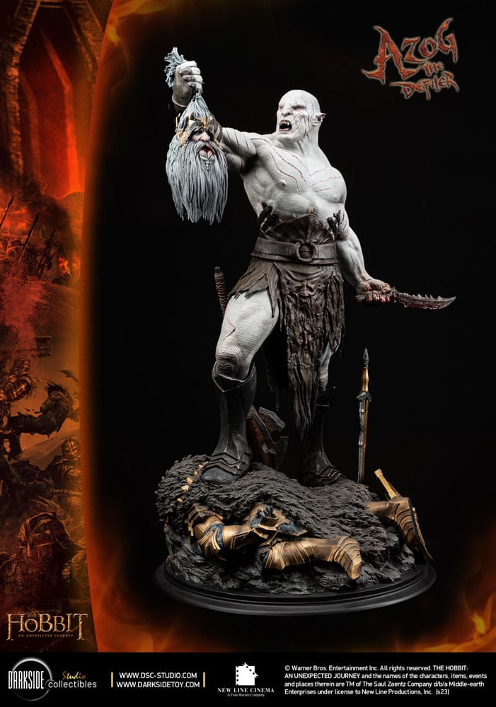 The Hobbit MS Series Statue 1/3 Azog The Defiler John Howe Signature Edition Edition 90 cm 46195838