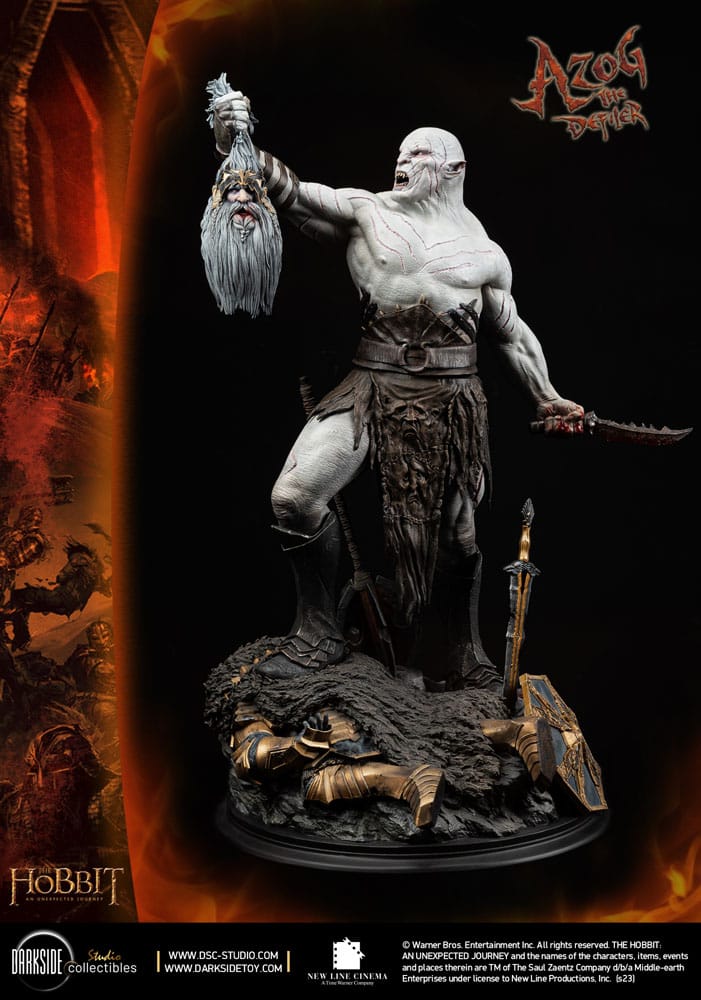 The Hobbit MS Series Statue 1/3 Azog The Defiler John Howe Signature Edition Edition 90 cm 46195838