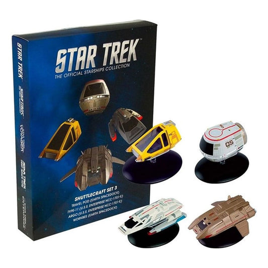 Star Trek Starship Diecast Mini Replicas Shuttle Set 3 5059072073196