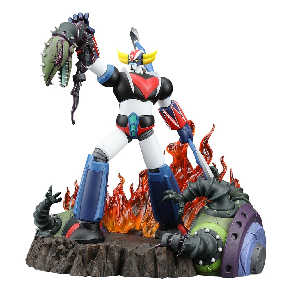 Grendizer Scene Selection 01 PVC Statue Grendizer a cry of Victory 14 cm     4897149030014