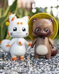 Little Fox with Two Tails Vinyl Figure Chibi Creature Tenko 15 cm 4897146300011