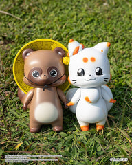 Little Fox with Two Tails Vinyl Figure Chibi Creature Ponkichi 15 cm 4897146300035
