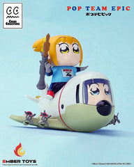 Pop Team Epic Chibi Creature Vinyl Figures 2-Pack POPUKO & PIPIMI: Skeleton Competition Ver. 4897146300578