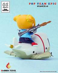 Pop Team Epic Chibi Creature Vinyl Figures 2-Pack POPUKO & PIPIMI: Skeleton Competition Ver. 4897146300578
