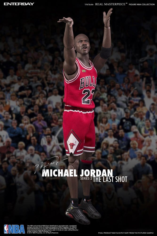 NBA Collection Real Masterpiece Actionfigur 1/6 Michael Jordan Series 2 (Road Jersey Edition) 33 cmNBA Collection figurine Real Masterpiece 1/6 Michael Jordan Series 2 (Road Jersey Edition) 33 cmNBA Collection Figura Real Masterpiece 1/6 Michael Jordan Se 4897020281146