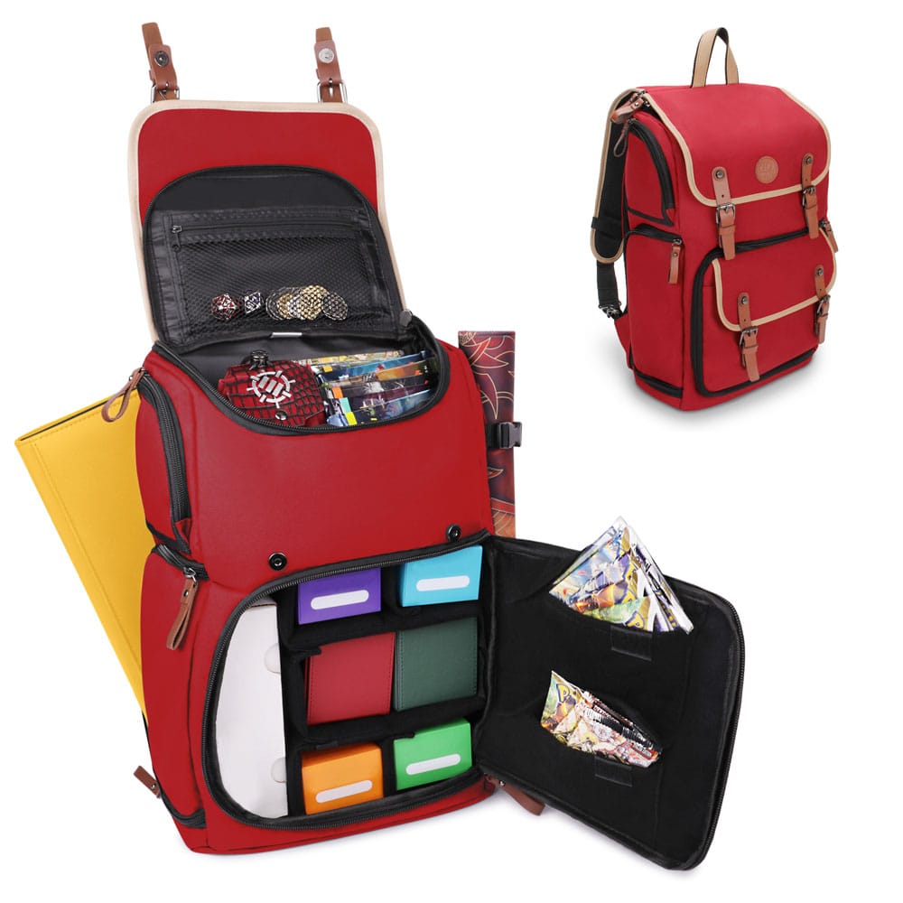 Enhance TCG Series Trading Card Backpack Designer Edition Red 0637836622597