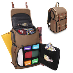 Enhance TCG Series Trading Card Backpack Designer Edition Tan 0637836622580