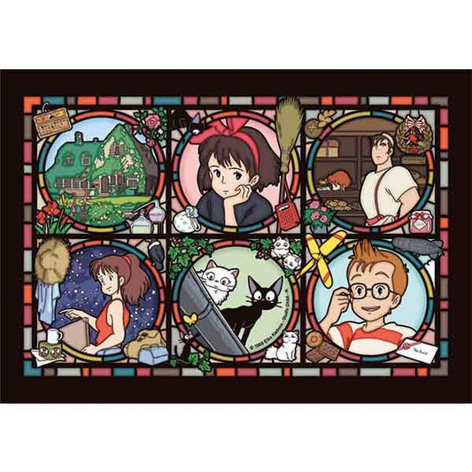 Kiki's Delivery Service Jigsaw Puzzle Stained Glass Characters Gallery (208 pieces) 4970381192747