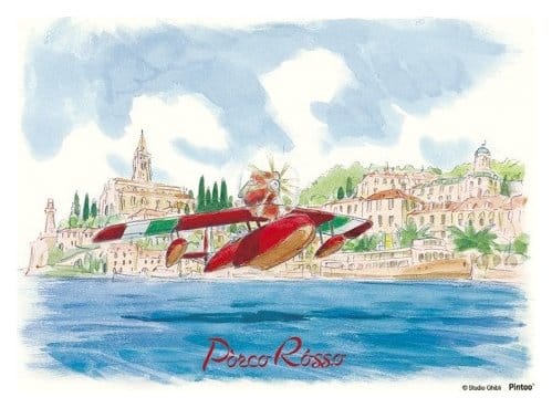 Porco Rosso Puzzle and easel Savoia water landing (150 pieces) 4970381193928