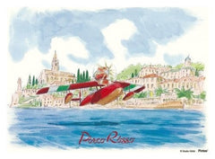 Porco Rosso Puzzle and easel Savoia water landing (150 pieces) 4970381193928
