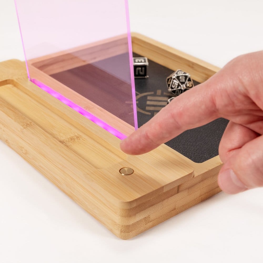 Enhance Tabletop LED Writing Board & Dice Tray Clear 0637836627912