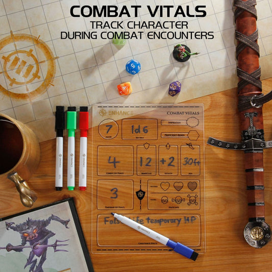 Enhance RPG Series Acrylic Character Sheet Set *English Version* 0637836613434