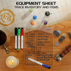 Enhance RPG Series Acrylic Character Sheet Set *English Version* 0637836613434