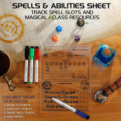 Enhance RPG Series Acrylic Character Sheet Set *English Version* 0637836613434