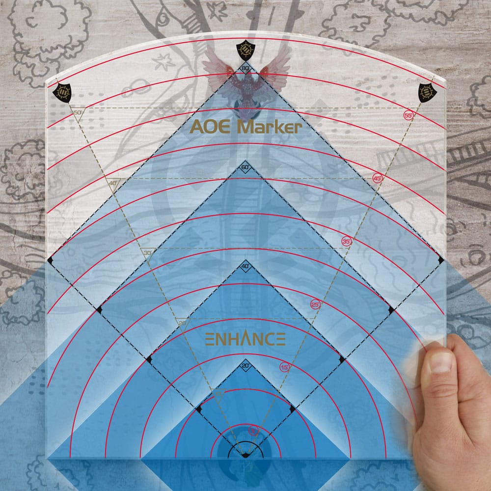 Enhance RPG Series 30ft Spell AoE Damage Template 0637836622122