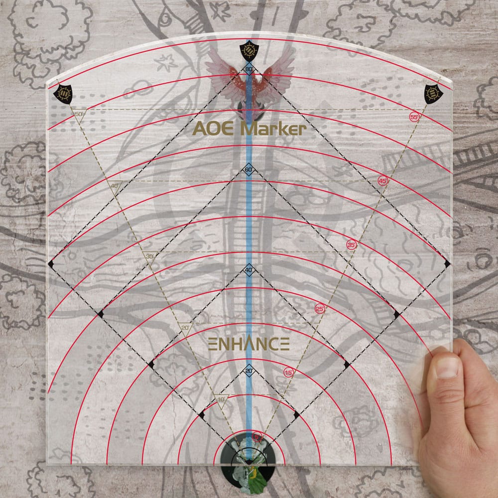 Enhance RPG Series 30ft Spell AoE Damage Template 0637836622122
