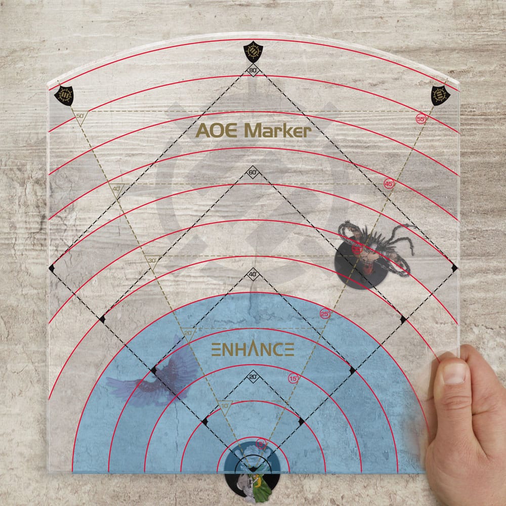 Enhance RPG Series 30ft Spell AoE Damage Template 0637836622122