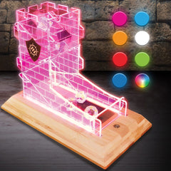 Enhance Tabletop Series LED Dice Tower with Dice Set Clear 0637836624492