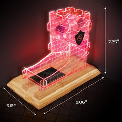 Enhance Tabletop Series LED Dice Tower with Dice Set Clear 0637836624492