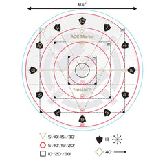 Enhance RPG Series 30ft Spell AoE Damage Template 0637836612369