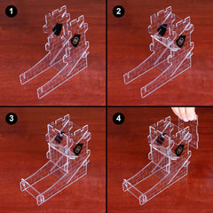 Enhance Tabletop Series Dice Tower Clear 0637836611898