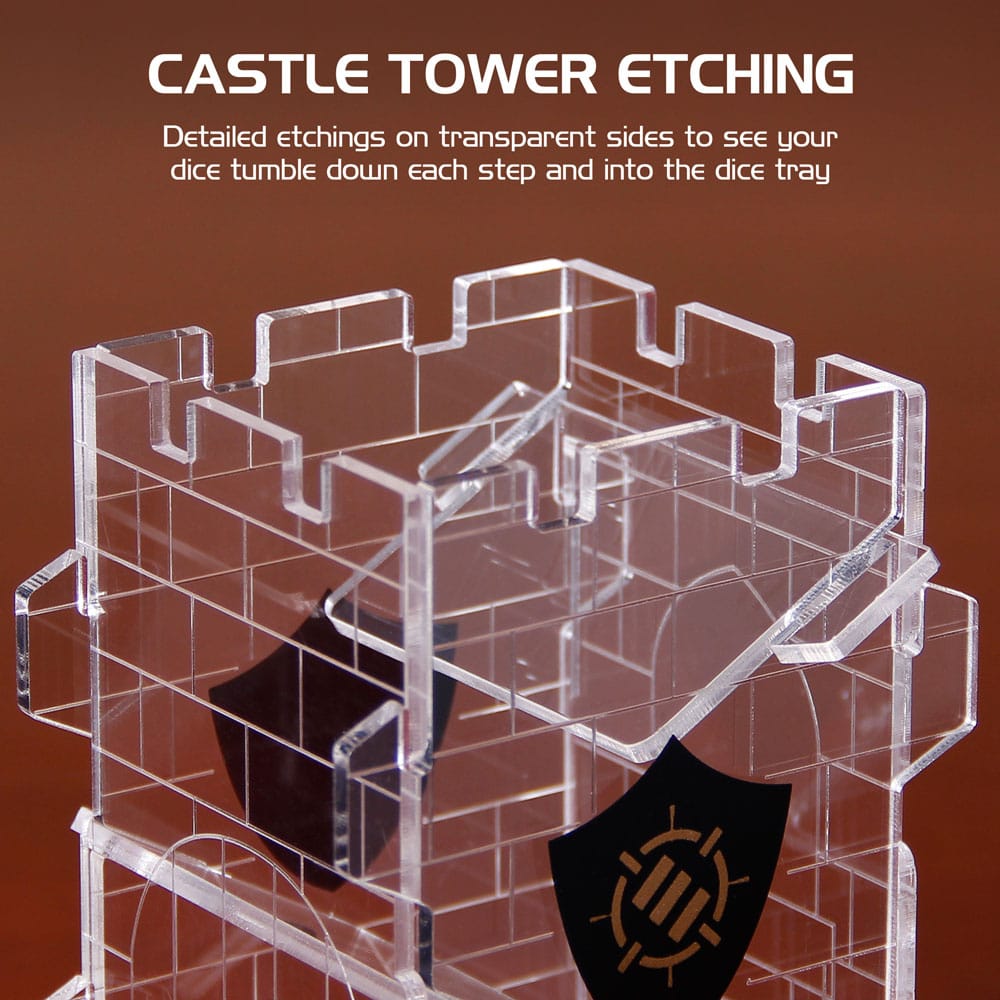 Enhance Tabletop Series Dice Tower Clear 0637836611898