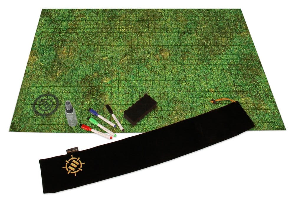 Enhance Tabletop Grid Mat Campaign Kit DnD green 0637836629237