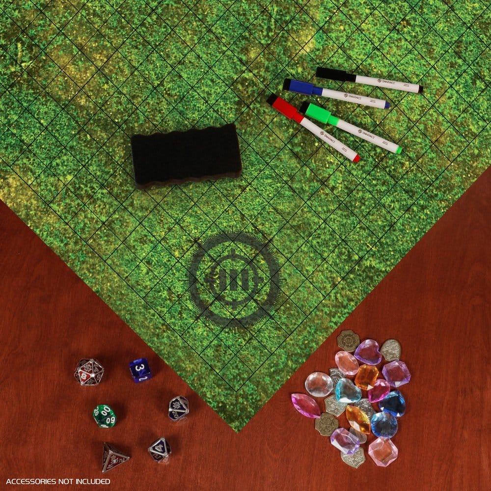 Enhance Tabletop Grid Mat Campaign Kit DnD green 0637836629237
