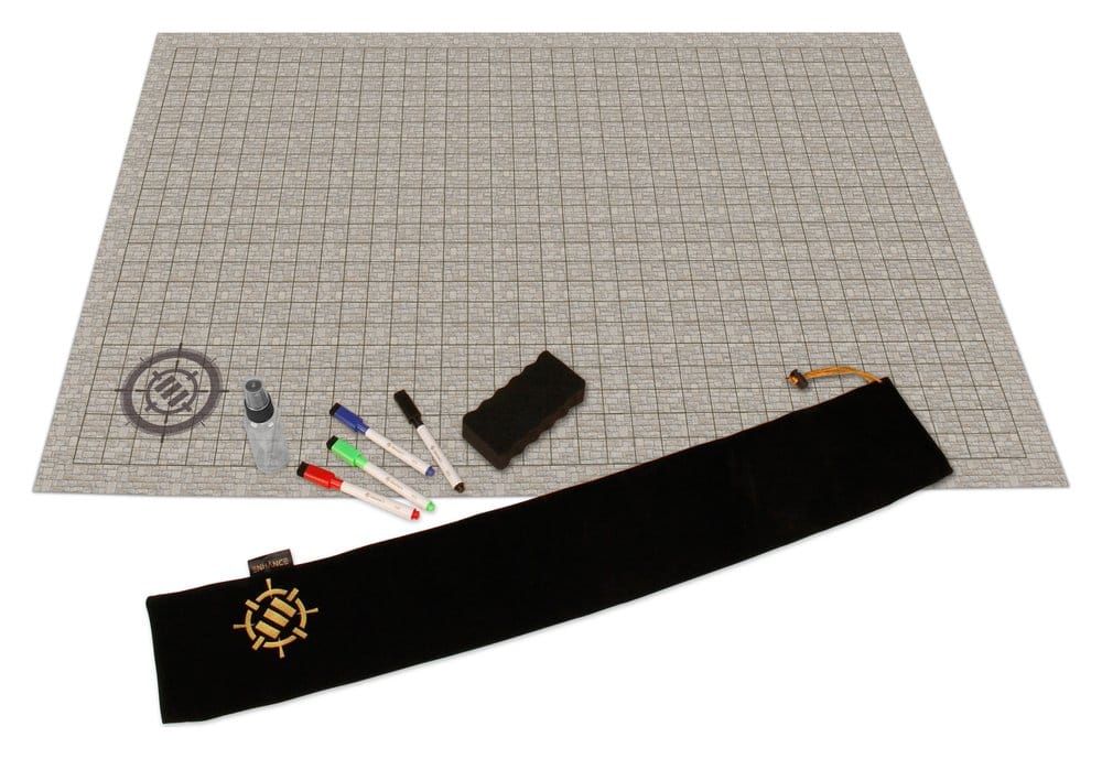 Enhance Tabletop Grid Mat Campaign Kit DnD beige 0637836629220