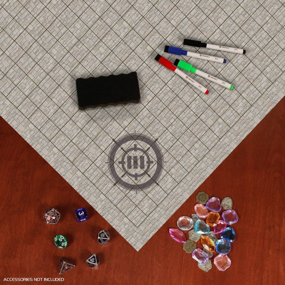 Enhance Tabletop Grid Mat Campaign Kit DnD beige 0637836629220