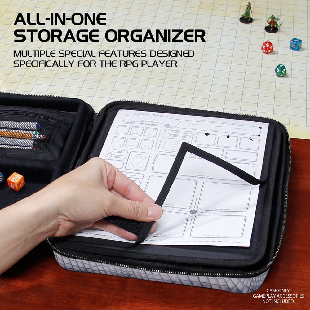 Enhance RPG Series Collector's Edition Organizer Case Silver 0637836620128
