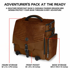 Enhance Tabletop Series Collectors Edition Adventurer's Travel Bag Brown 0637836620647