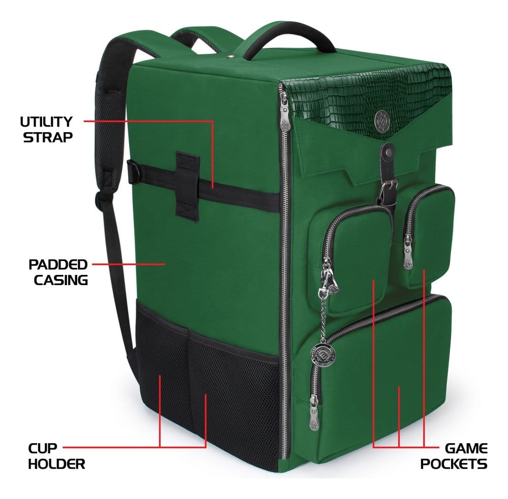 Enhance Board Game Backpack Collector's Edition Green 0637836619979
