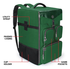 Enhance Board Game Backpack Collector's Edition Green 0637836619979