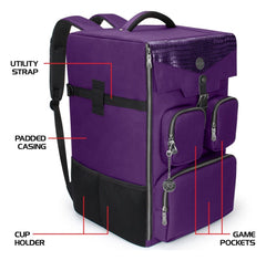 Enhance Board Game Backpack Collector's Edition Purple 0637836620159