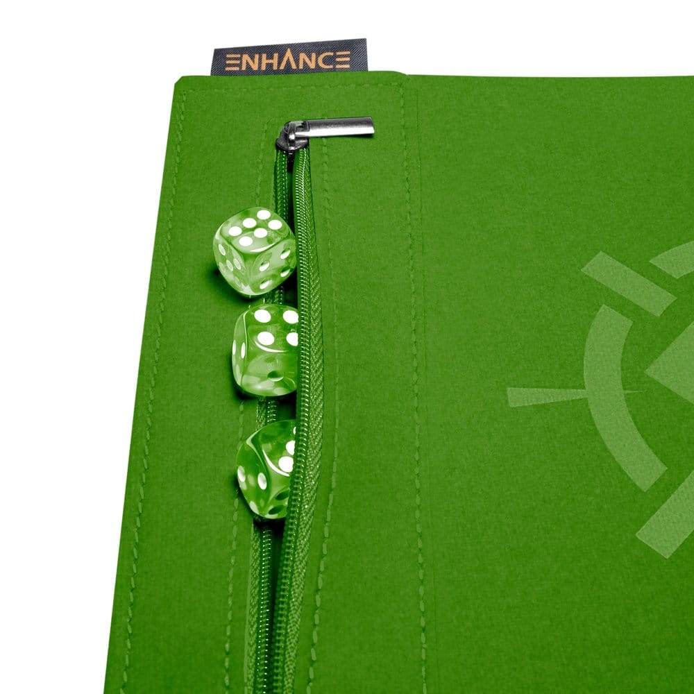 Enhance Tabletop Accessories Roll on a Scroll Dice and Rolling Mat Green 0637836629947