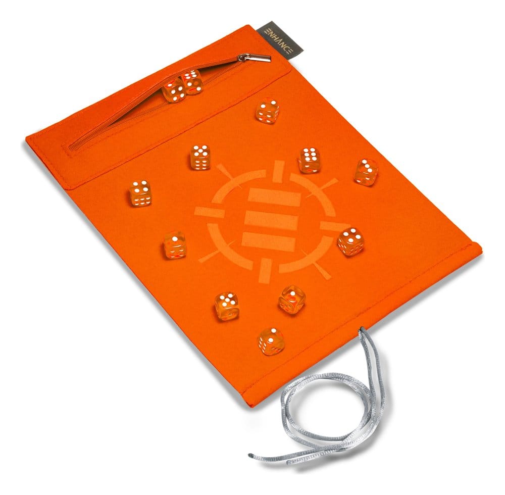 Enhance Tabletop Accessories Roll on a Scroll Dice and Rolling Mat Orange 0637836629978