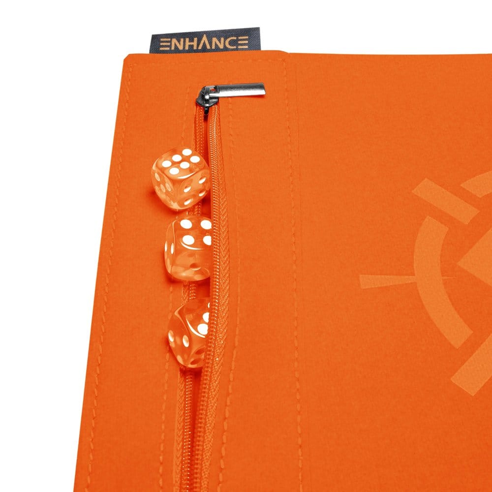 Enhance Tabletop Accessories Roll on a Scroll Dice and Rolling Mat Orange 0637836629978