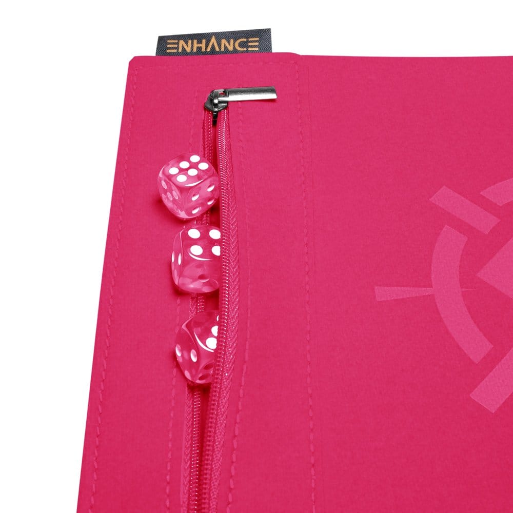 Enhance Tabletop Accessories Roll on a Scroll Dice and Rolling Mat Pink 0637836629930