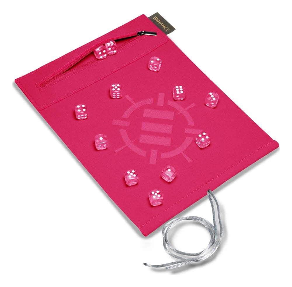 Enhance Tabletop Accessories Roll on a Scroll Dice and Rolling Mat Pink 0637836629930