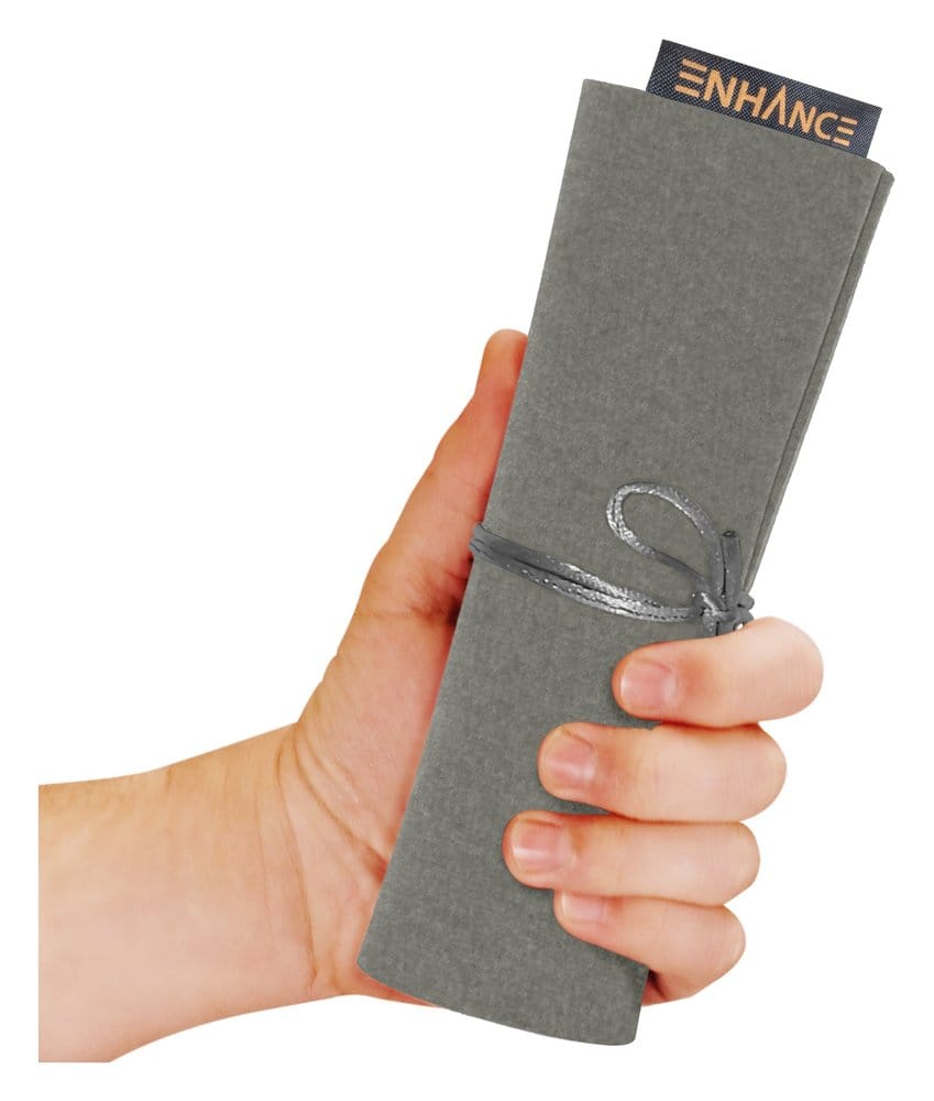 Enhance Tabletop Accessories Roll on a Scroll Dice and Rolling Mat Silver 0637836629961