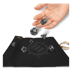 Enhance Tabletop Roll on a Scroll Bag with Dice Black 0637836627318