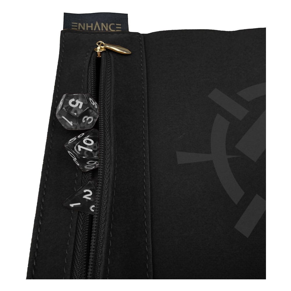 Enhance Tabletop Roll on a Scroll Bag with Dice Black 0637836627318